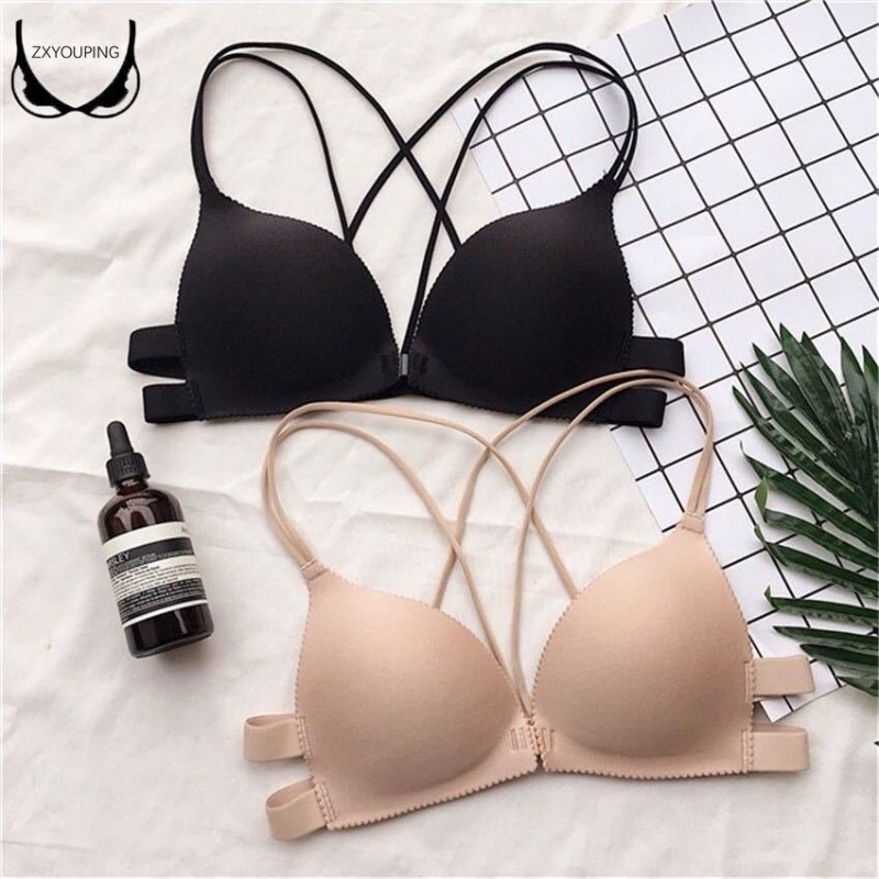 1 peça moda triângulo copo fiv - Plunge Bra Push Up avaliação e preço