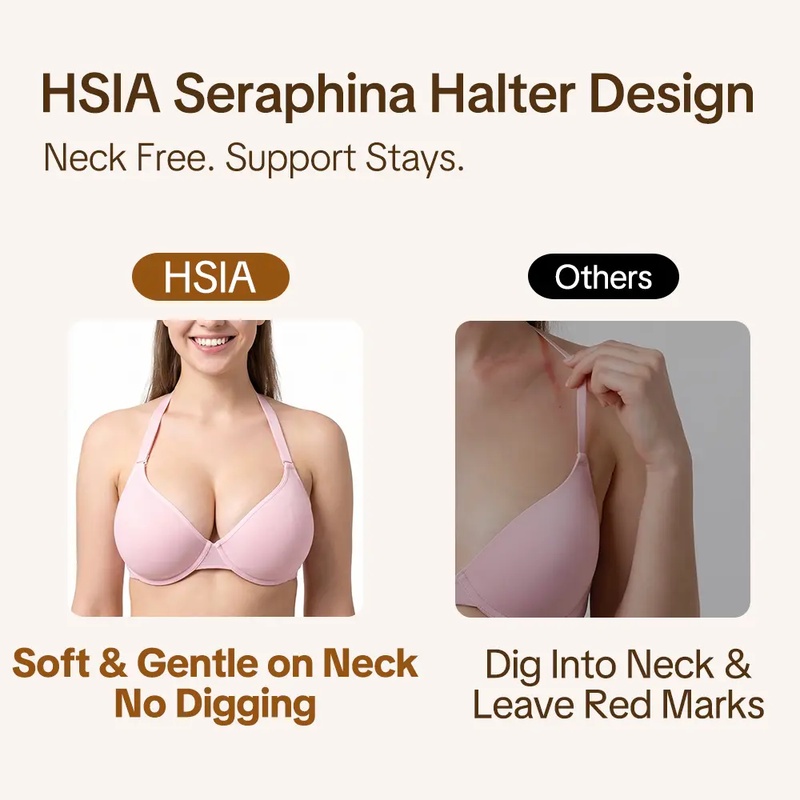 Sutiã Minimizador Halter Neck  - Underwire Bra Padded avaliação e preço